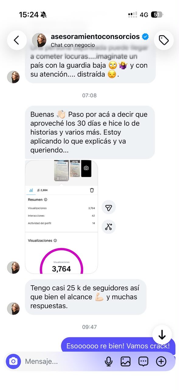 asesoramientoconsorcios llegó a 3.764 vistas en una historia